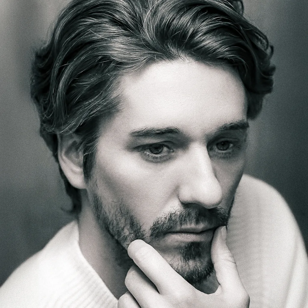 Portrait of French photographer Jean-Guillaume Brasseur, known as JG, in his photo studio in Shibuya, Tokyo.