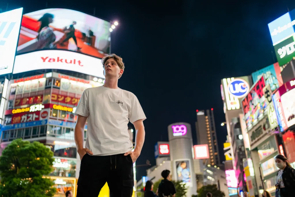 In the Heart of Shibuya by Night